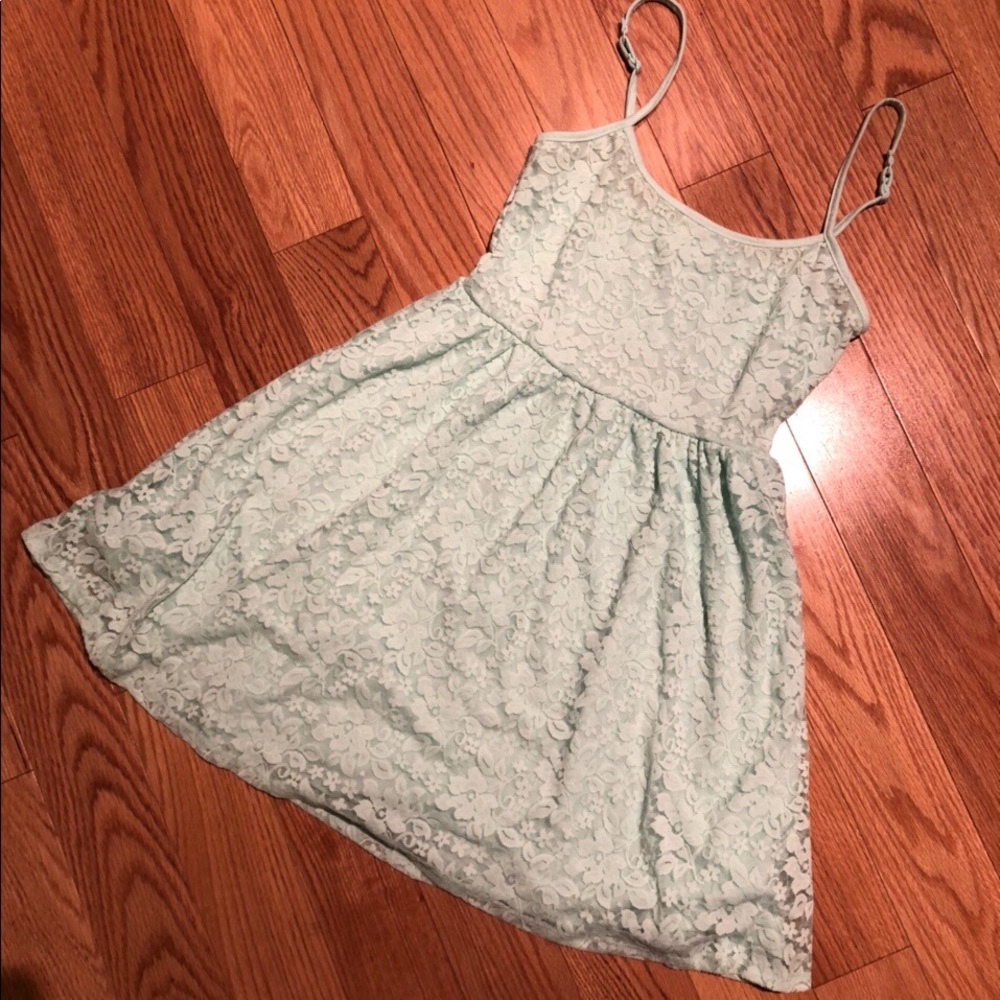 Garage Mint Lace Summer Dress (Size XS)